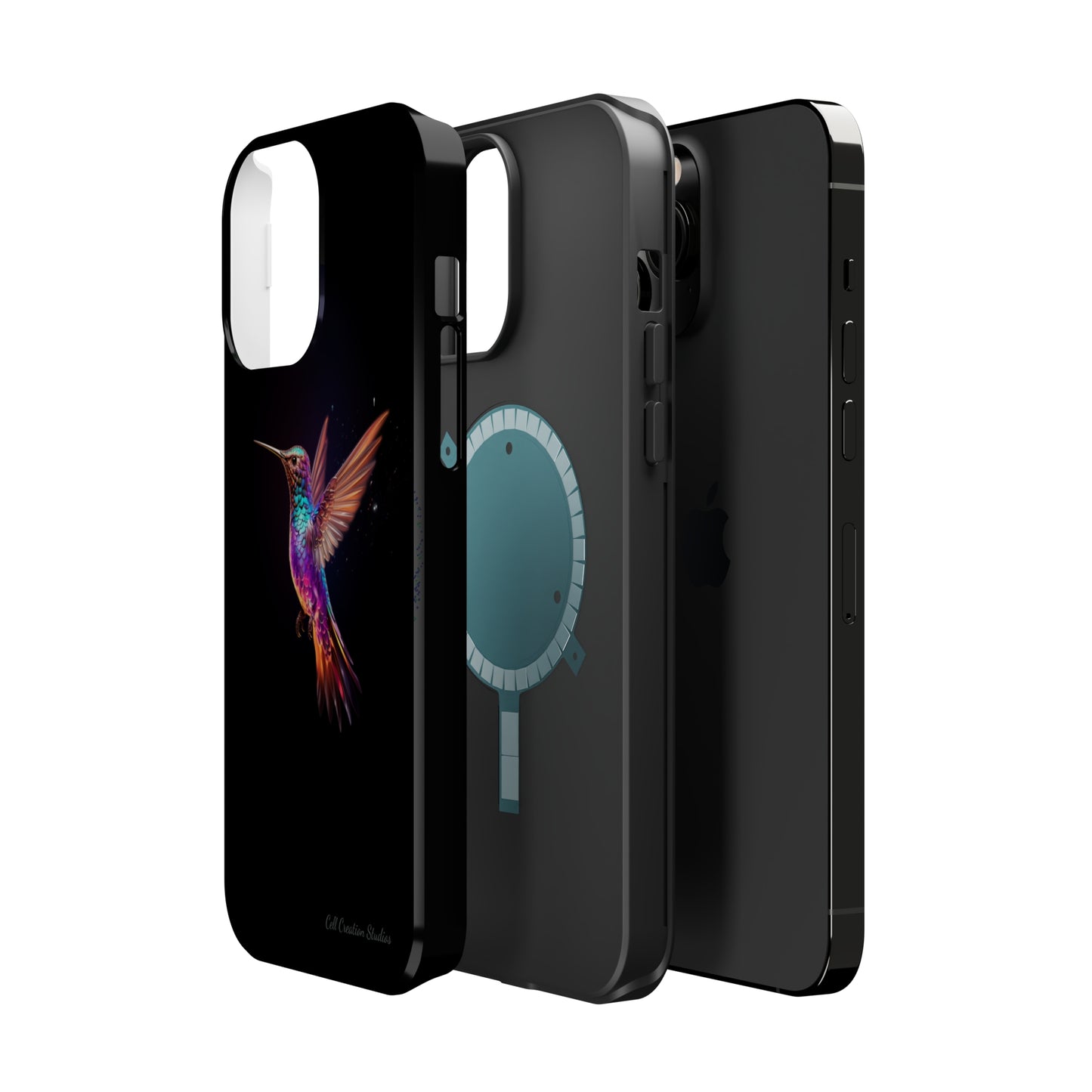 Introducing the "Enchanted Hummingbird" Cell Phone Case – Elegance Meets Nature -MagSafe Tough Cases