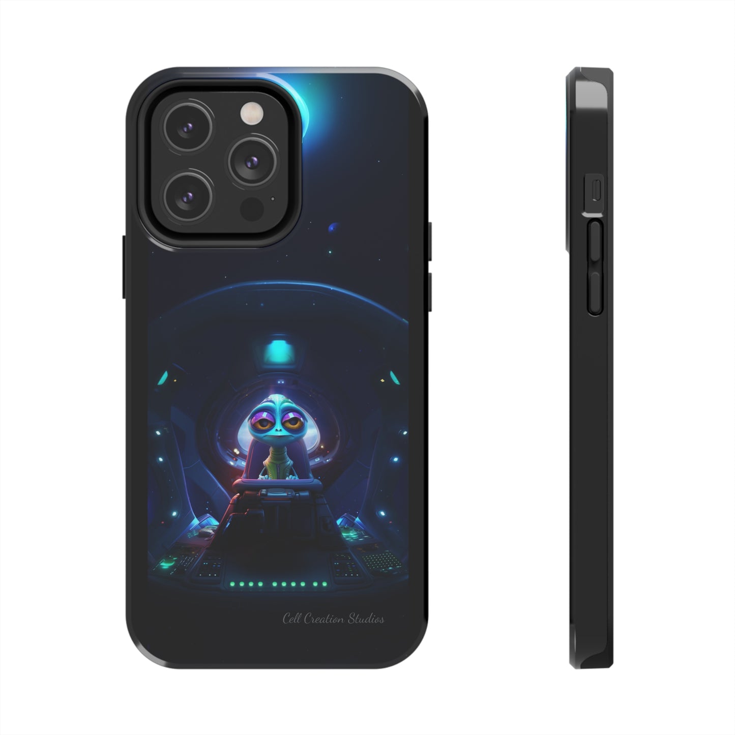 The "Cosmic Cruising Bored Alien" Phone Case-Tough Phone Cases