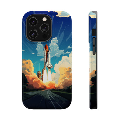 Introducing the "NASA Space Shuttle Launch" Cell Phone Case - Elevate Your Style to New Heights -MagSafe Tough Cases