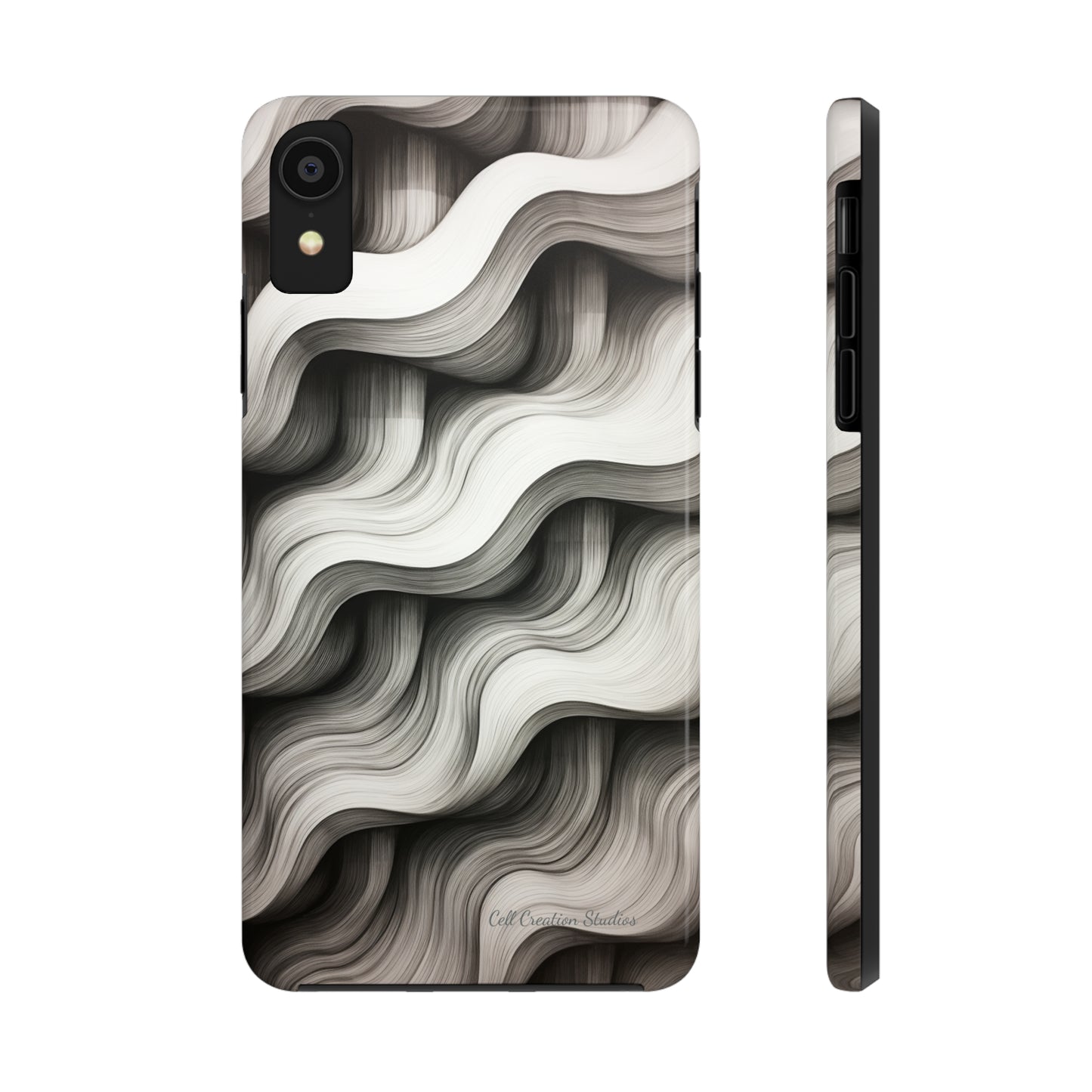 The "Geometric Waves" Cell Phone Case -Tough Phone Cases