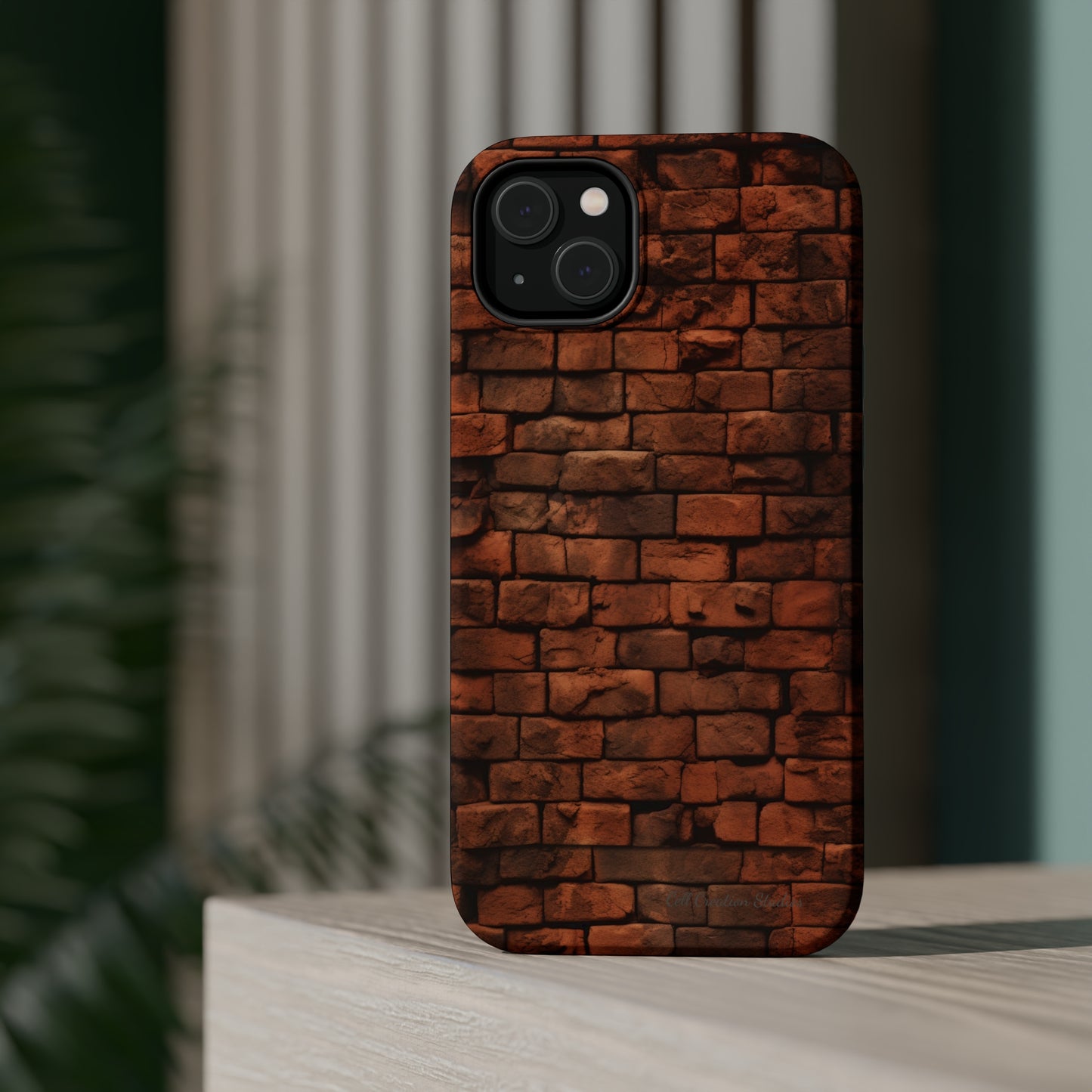 Introducing our "Urban Brick Wall" Cell Phone Case – the perfect blend of urban style and device protection -MagSafe Tough Cases