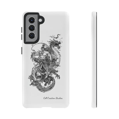 "Samurai and Dragon Sketch" -Tough Samsung Galaxy Cases