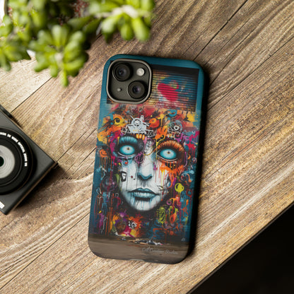 Elevate Your Style with our "Graffiti Face Concrete Wall" Phone Case -Tough Cases