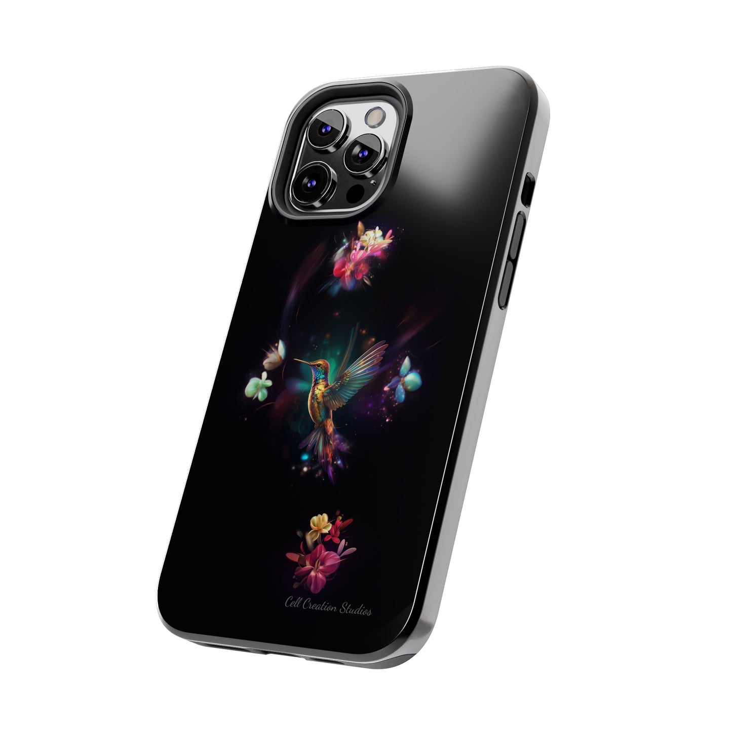 Introducing the "Floral Harmony Hummingbird" Cell Phone Case – Where Elegance Meets Nature -Tough Phone Cases