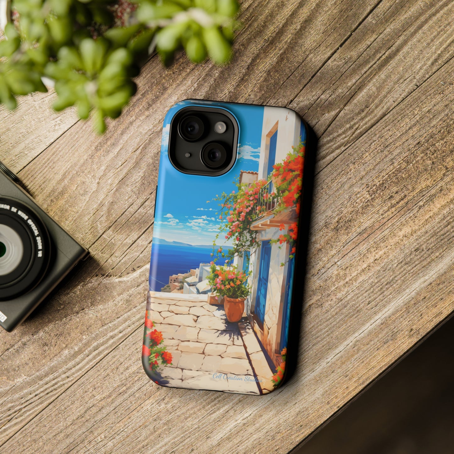 "Mediterranean Bliss Horizon" -MagSafe Tough iPhone Cases