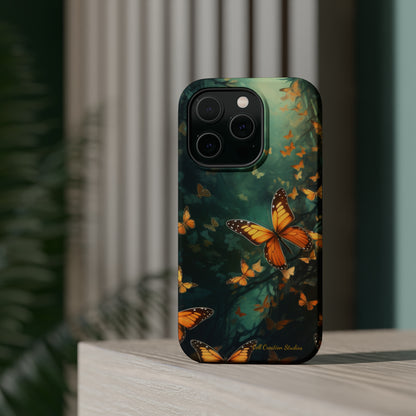 Introducing the "Butterfly Symphony" Cell Phone Case – Embrace the Dance of Nature! -MagSafe Tough Cases