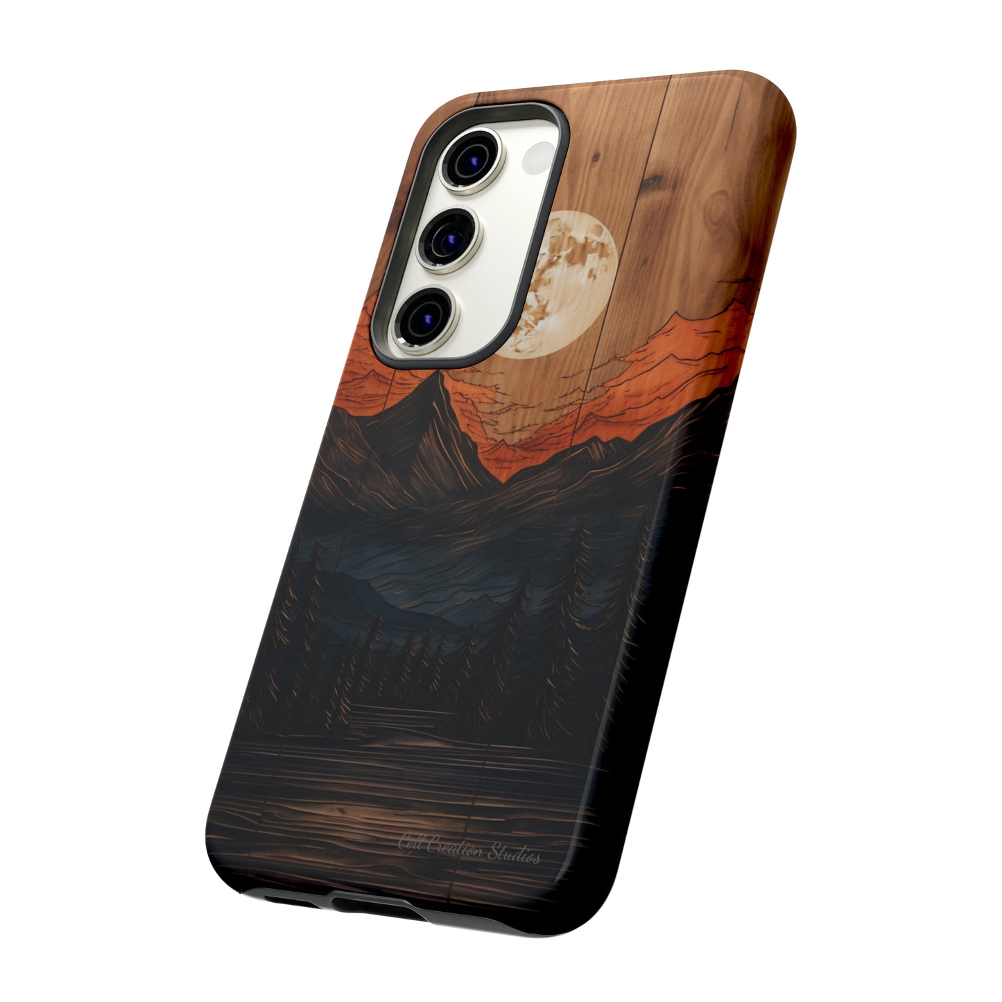 "Elevate Your Style with the Mountain Moonlight Phone Case" -Tough Cases