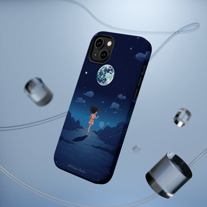 Introducing the "Moonlit Runner" Cell Phone Case – Embrace Adventure with a Captivating Lunar Design -MagSafe Tough Cases