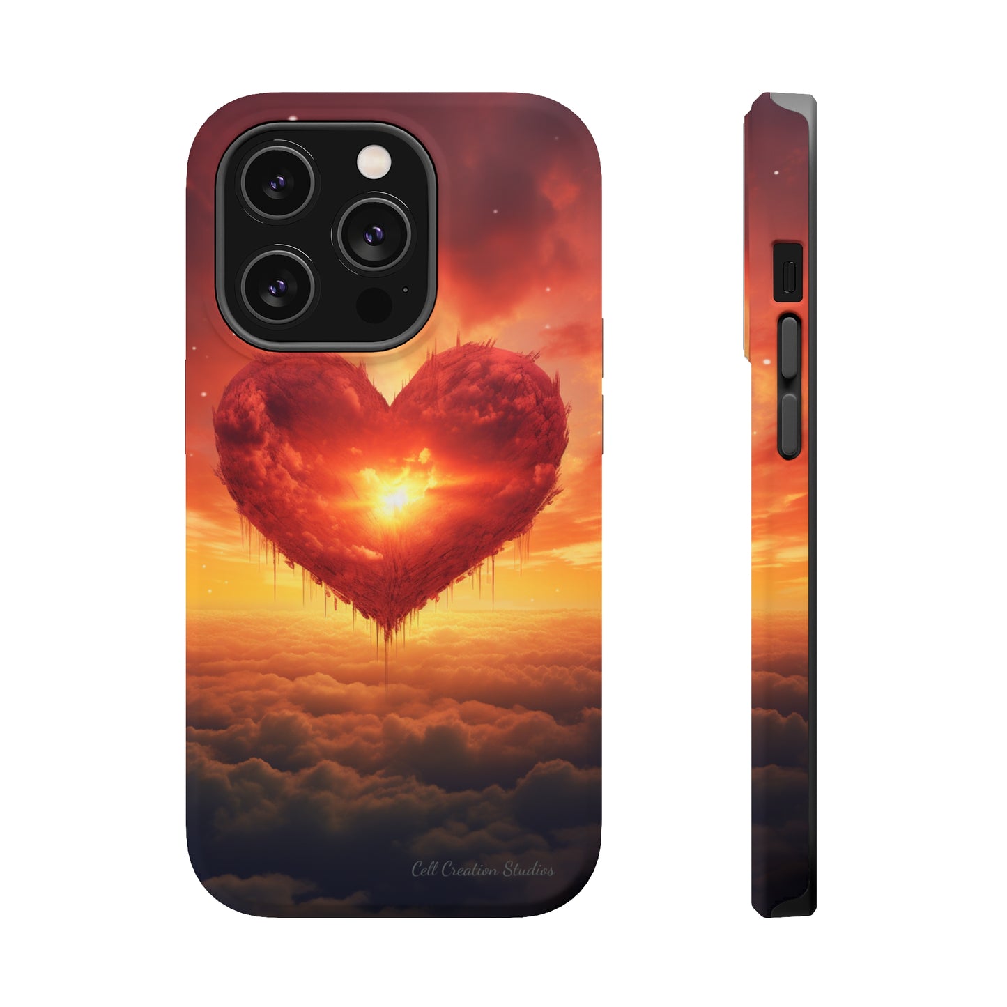 Introducing the "Sky-Heart Radiance" Cell Phone Case – Carry Love's Glow Everywhere You Go -MagSafe Tough Cases