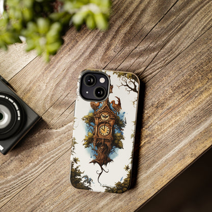 Introducing the "Timeless Charm Cuckoo Clock" Cell Phone Case – Embrace Vintage Elegance -Tough Phone Cases