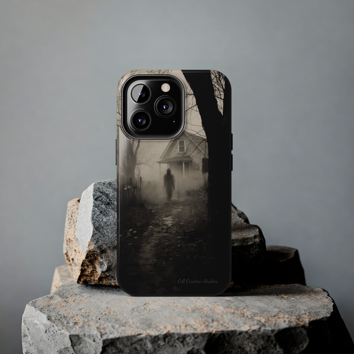 Introducing the "Ethereal Encounter" Cell Phone Case – Unveil the Mystery of the Ghostly Presence -Tough Phone Cases