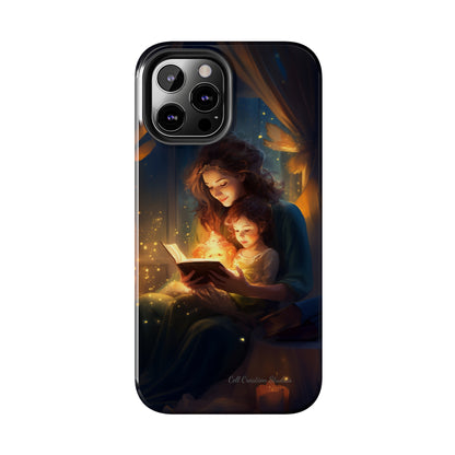 Introducing the "Bedtime Story Bliss" Cell Phone Case – Cherish Heartwarming Moments with Every Glance -Tough Phone Cases