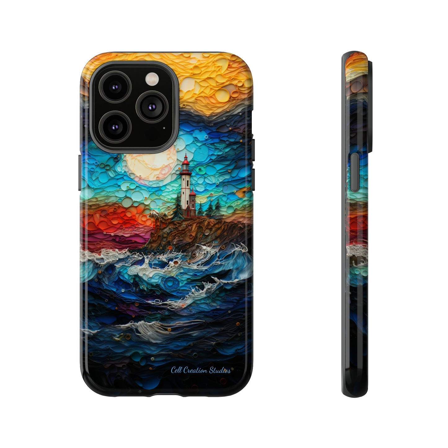 "Coastal Canvas Guardian" -Tough iPhone Cases