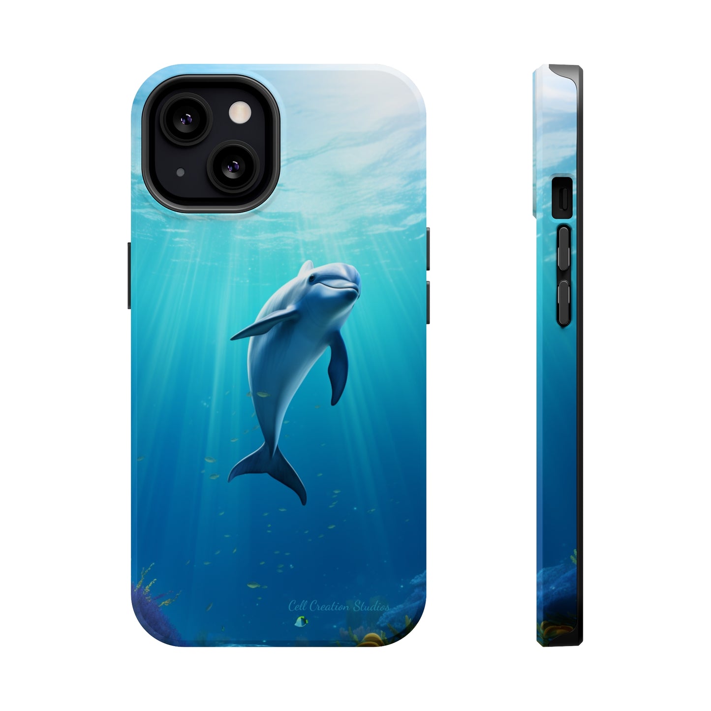 The "Dolphin Serenity" -MagSafe Tough iPhone Cases