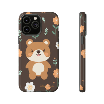 "Floral Bear Elegance" -Tough Phone Cases