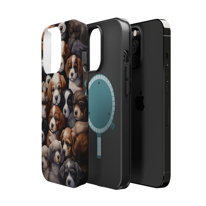 "Puppy Pile" Cuddles Phone Case -MagSafe Tough Cases