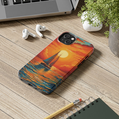 "Sailboat Sunset" -Tough iPhone Cases