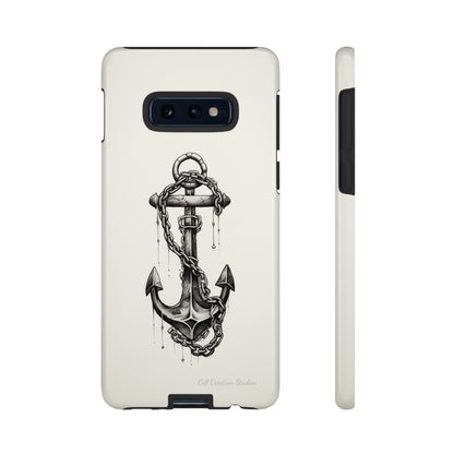 "Nautical Elegance Anchor" -Tough Samsung Phone Cases