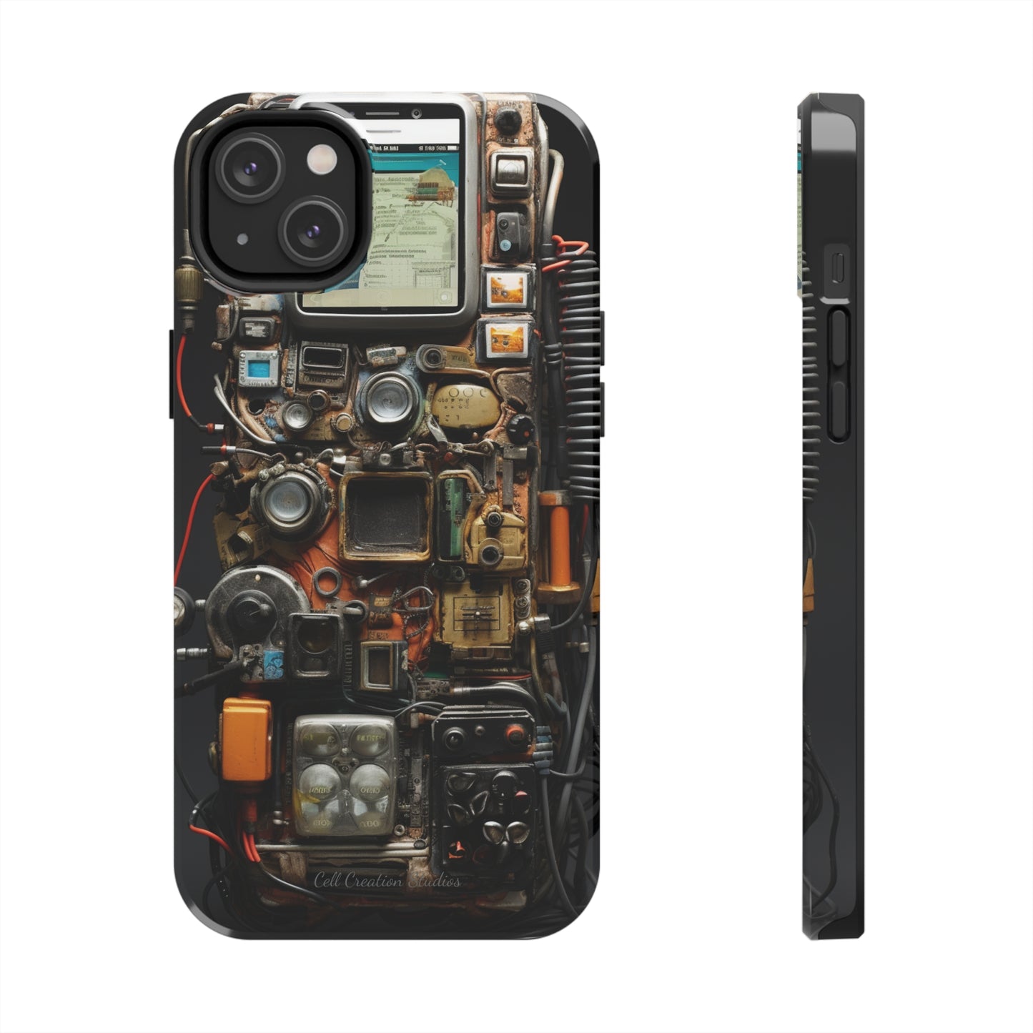 Introducing the "Tech Insight" Cell Phone Case – Explore Inner Workings with Transparent Design -Tough Phone Cases