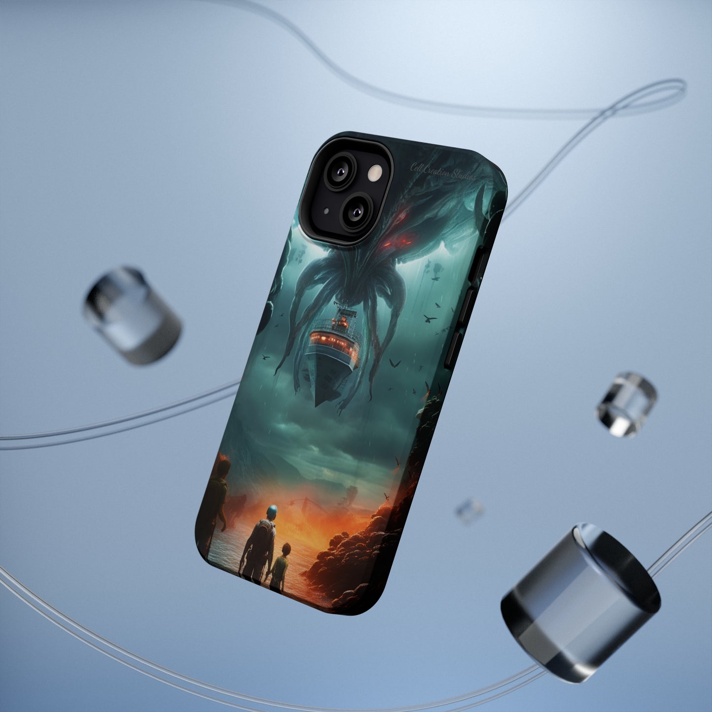 Introducing the "Extraterrestrial Resonance" Cell Phone Case – Unveil the Unseen! -MagSafe Tough Cases