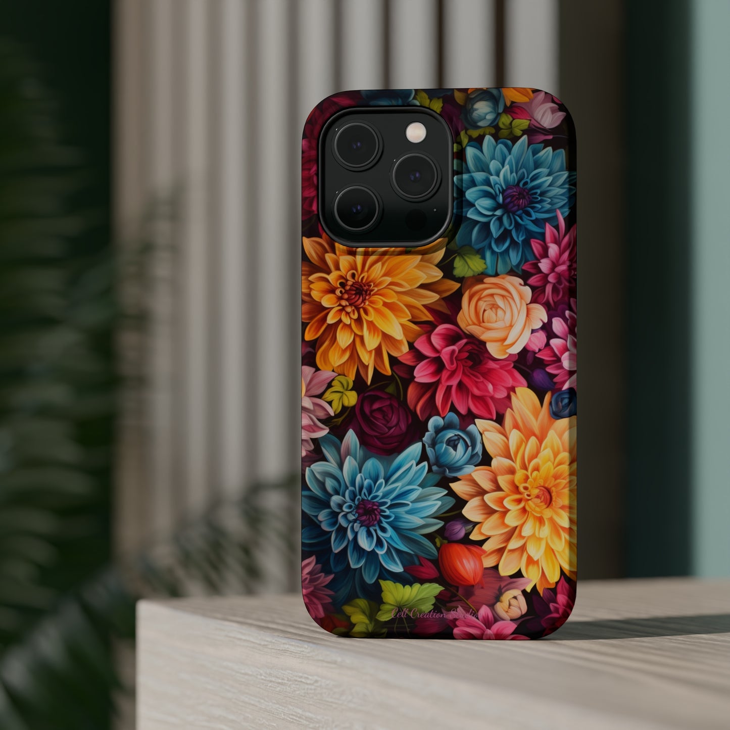 Introducing the "Floral Harmony" Cell Phone Case – Elevate Your Style with Nature's Grace -MagSafe Tough Cases