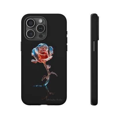 The "Glass Rose Elegance" Phone Case-Tough Cases