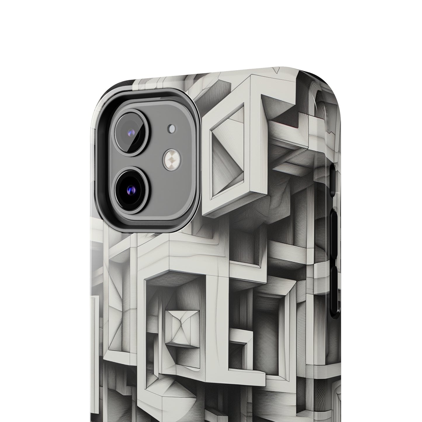 The "Geometric Right Angles" Cell Phone Case -Experience Sleek Simplicity-Tough Phone Cases