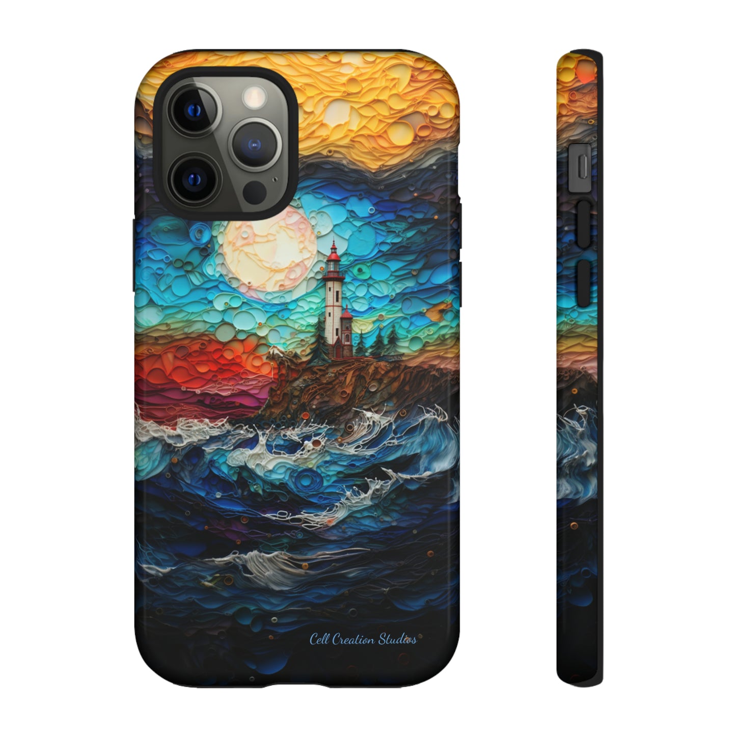 "Coastal Canvas Guardian" -Tough iPhone Cases