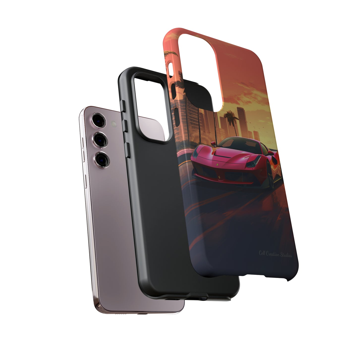 "Sunset Boulevard Ferrari Edition" -Tough Samsung Phone Cases