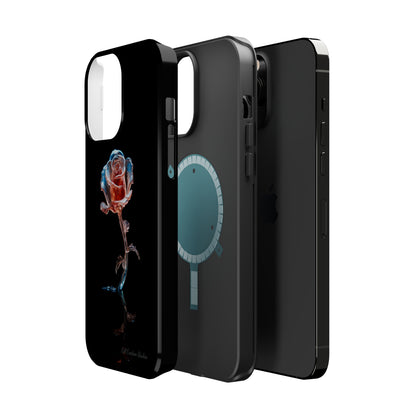 The "Glass Rose Elegance" Phone Case -MagSafe Tough Cases