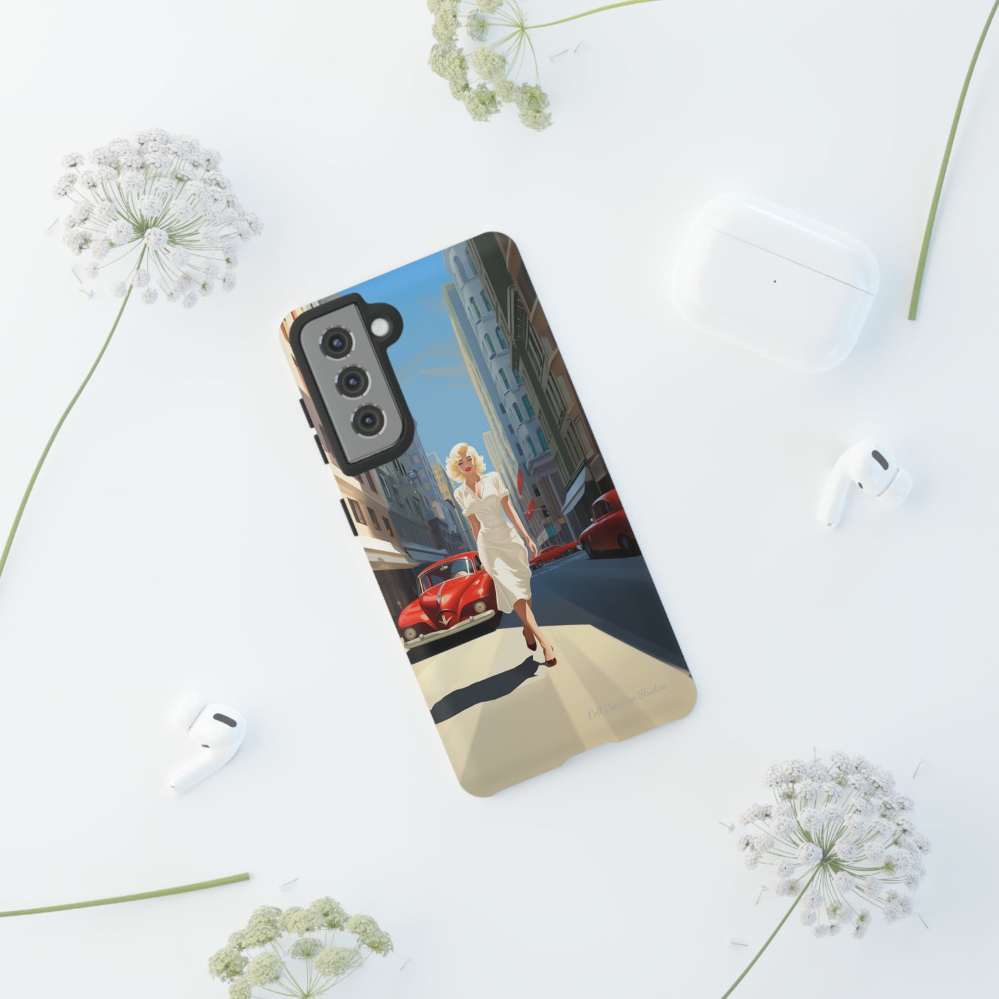 "City Stroll Glamour" Marilyn Monroe Phone Case -Tough Cases