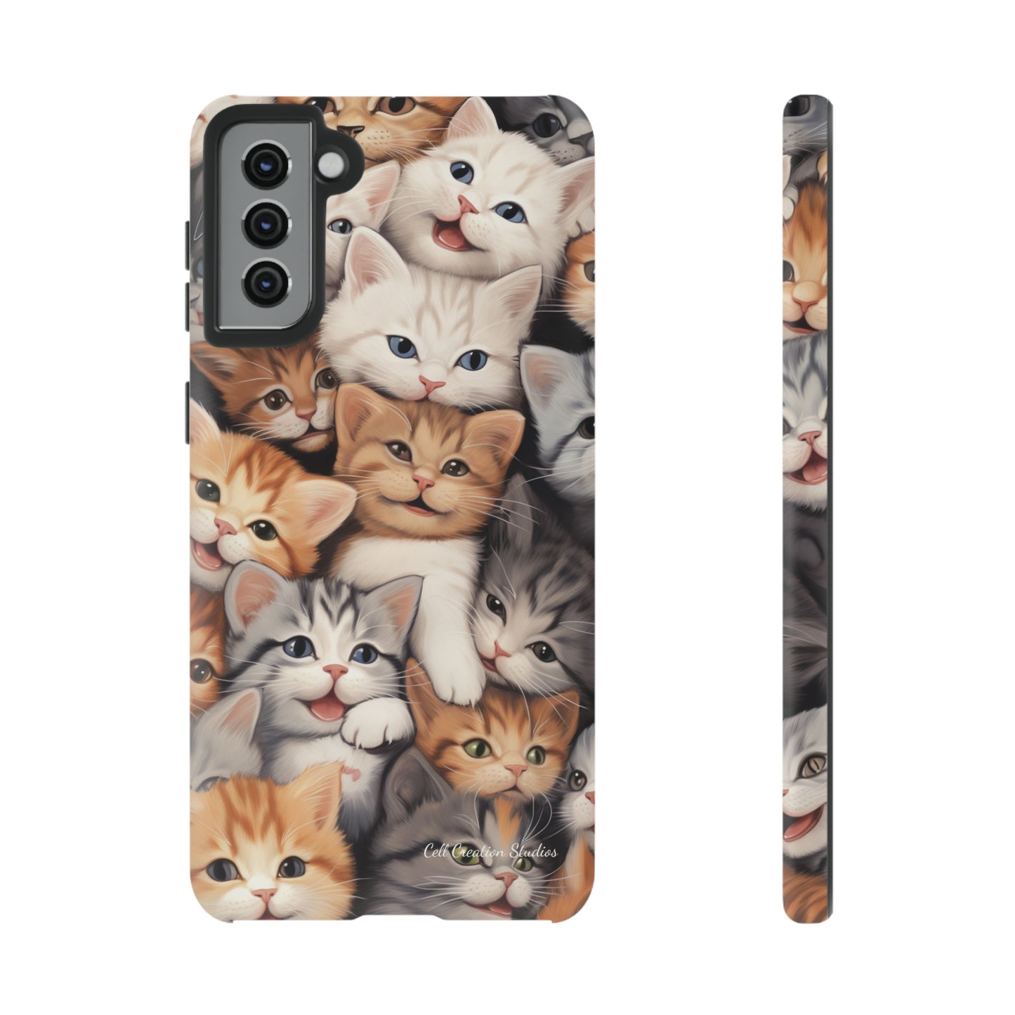 "Kitten Cuddle Haven" Phone Case -Tough Cases