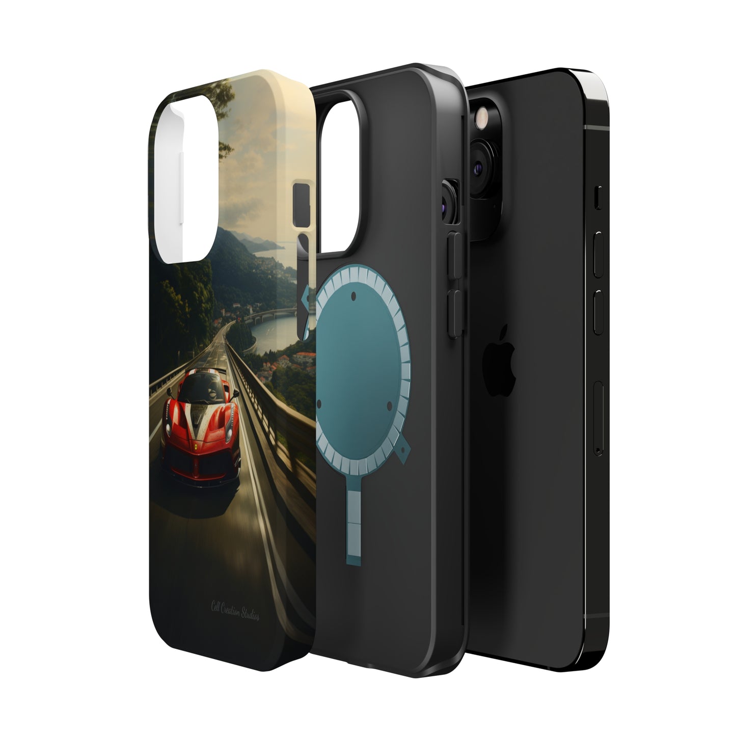 "Tropical Thrill Ferrari Edition" -MagSafe Tough iPhone Cases