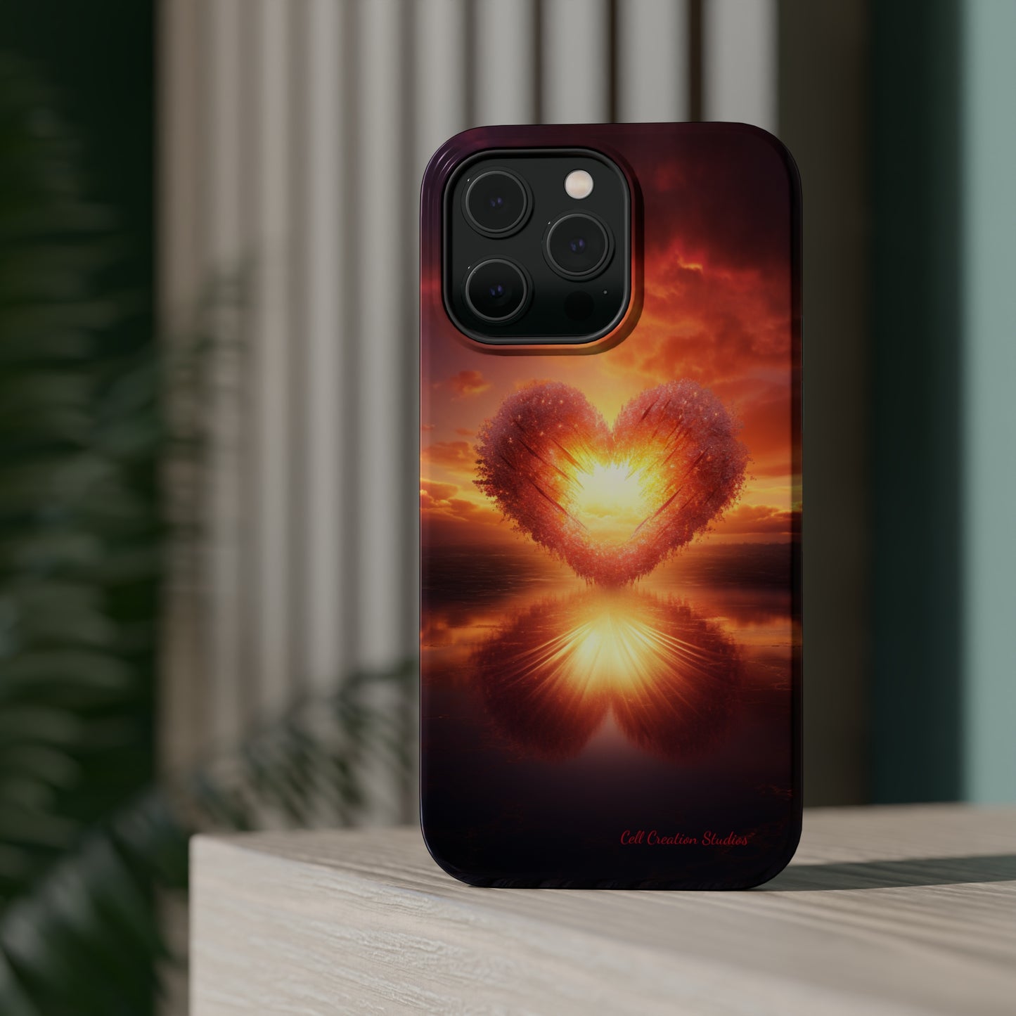 Introducing the "Sun-Kissed Heart" Cell Phone Case – Radiate Love and Light -MagSafe Tough Cases