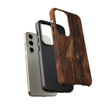 "Wood Grain Elegance" Tough Samsung Galaxy Cases