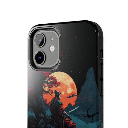 Introducing the "Moonlit Samurai Serenity" Cell Phone Case – Embrace Elegance and Strength -Tough Phone Cases