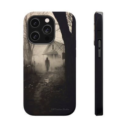 Introducing the "Ethereal Encounter" Cell Phone Case – Unveil the Mystery of the Ghostly Presence -MagSafe Tough Cases