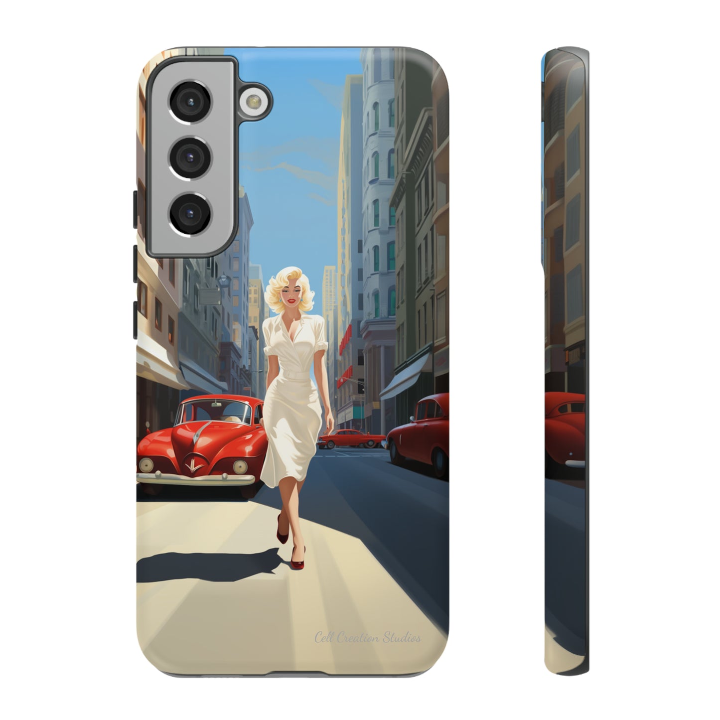 "City Stroll Glamour" Marilyn Monroe Phone Case -Tough Cases