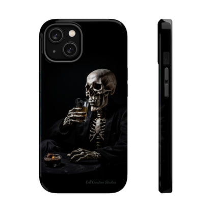 "Embrace the Dark Side with Our Skeleton Drinking Phone Case" -MagSafe Tough Cases