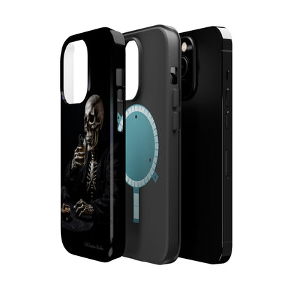 "Embrace the Dark Side with Our Skeleton Drinking Phone Case" -MagSafe Tough Cases