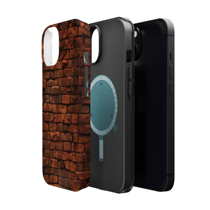 Introducing our "Urban Brick Wall" Cell Phone Case – the perfect blend of urban style and device protection -MagSafe Tough Cases