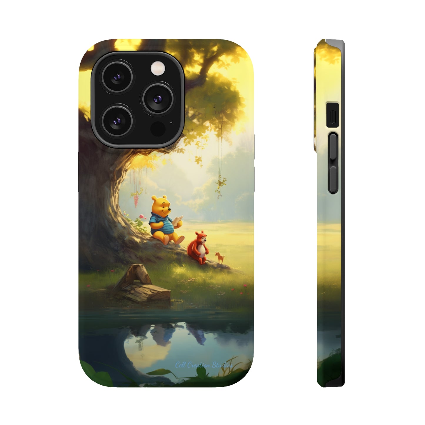 Introducing the "Winnie-The-Pooh Storytime" Cell Phone Case – A Nostalgic Journey with Friends -MagSafe Tough Cases