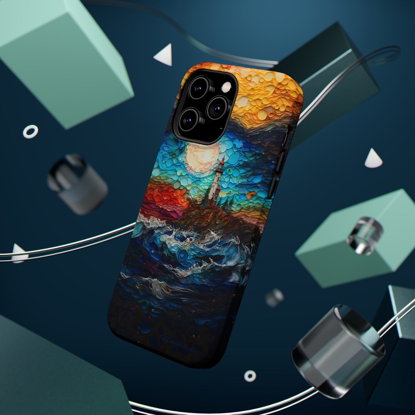 "Coastal Canvas Guardian" -MagSafe Tough iPhone Cases