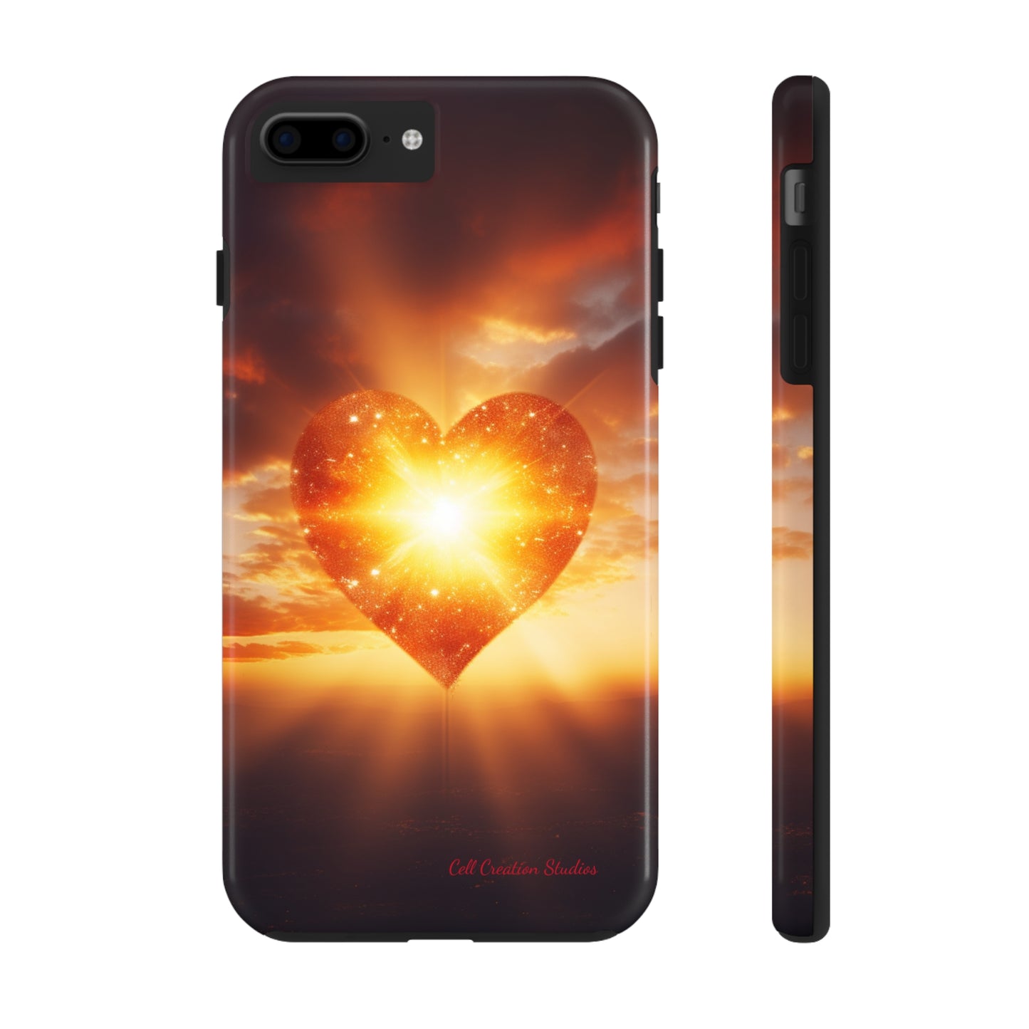 Introducing the "Sunlit Heart" Cell Phone Case – Embrace Love and Radiance -Tough Phone Cases