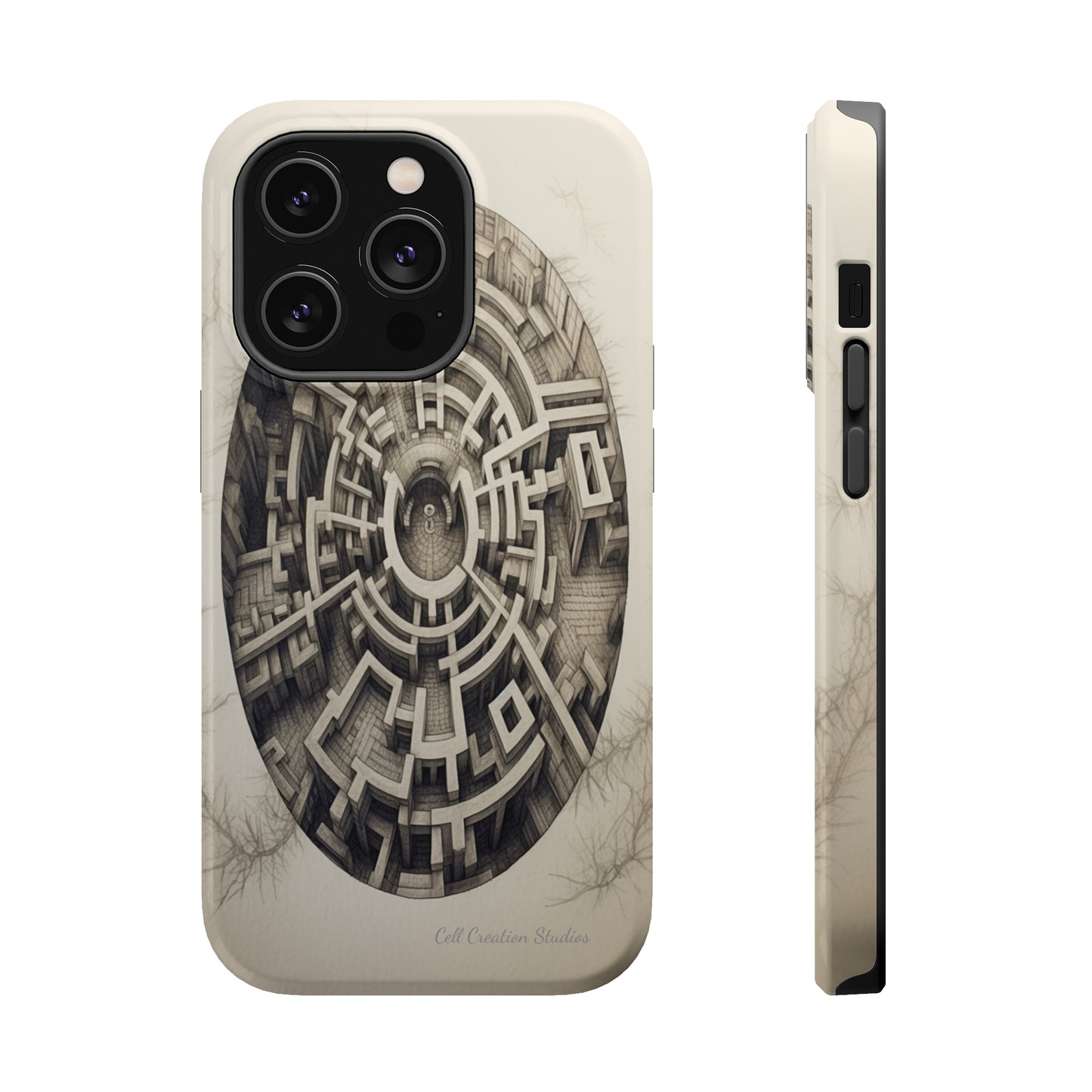 "Discover the Mystery: Maze-Inspired Cell Phone Case" -MagSafe Tough Cases