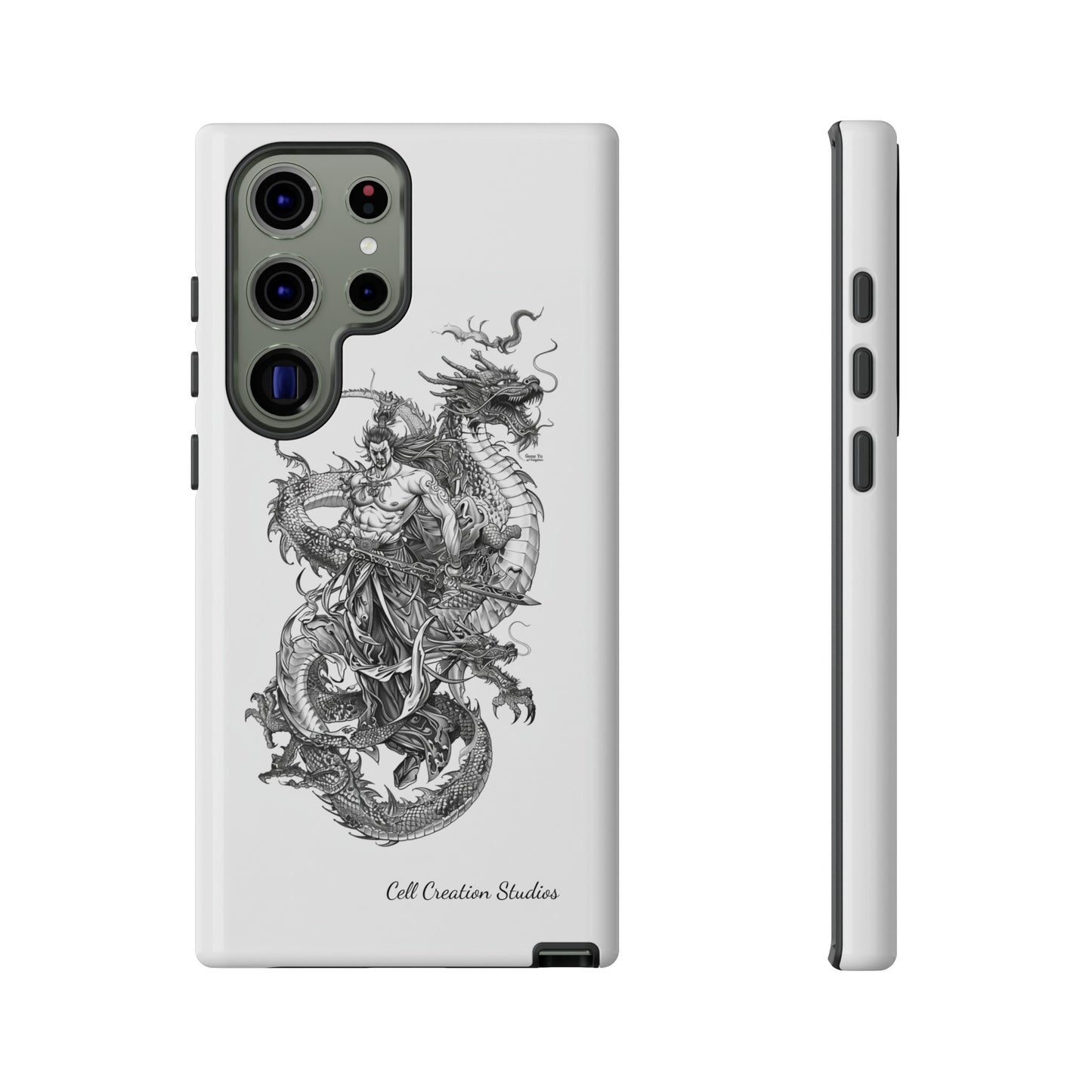 "Samurai and Dragon Sketch" -Tough Samsung Galaxy Cases