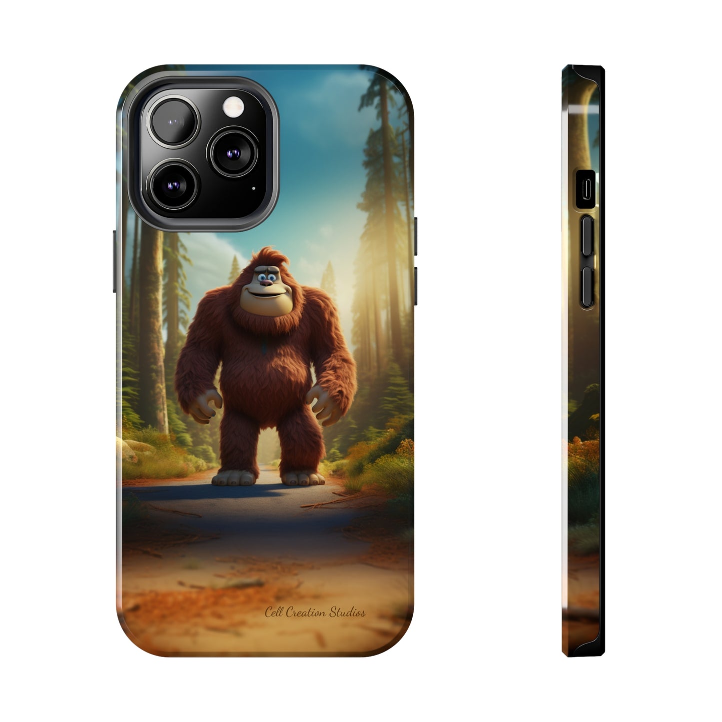 The "Trail Trekker" Bigfoot Cartoon Phone Case -Tough Phone Cases