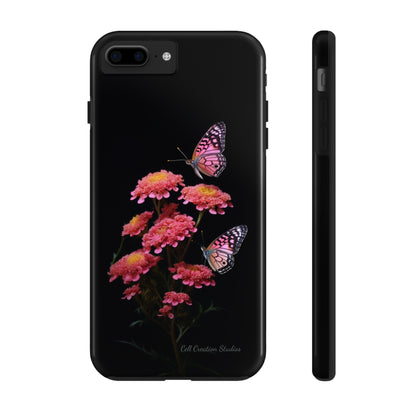 "Achillea Desert Eve Deep Rose & Butterfly" Phone Case -Tough Phone Cases