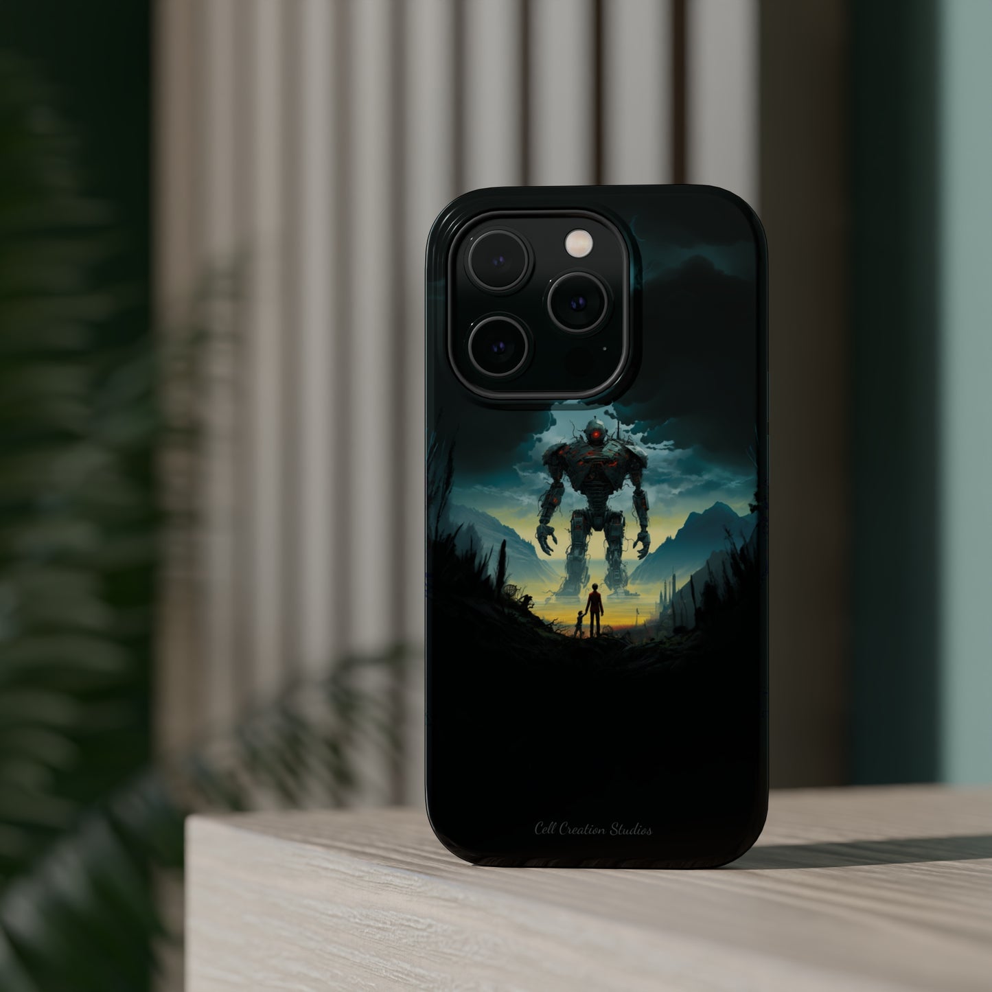 Introducing the "Rising Titan" Cell Phone Case – Witness the Astonishing Emergence of a Giant Robot! -MagSafe Tough Cases