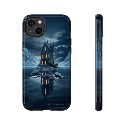 "Mountain Retreat" Winter Lake Cell Phone Cover – Capture the Tranquil Beauty!